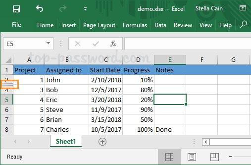 excel for mac unhide all columns